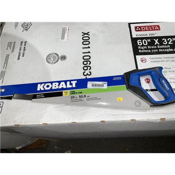 Kobalt Hand Saw Fine Tooth 20 In