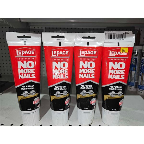 LePage No More Nails Construction Adhesive 4x177ml