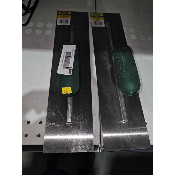Lot of 2 Richard 16"x4" Finishing Trowells