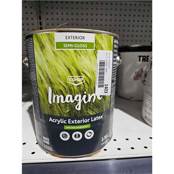 Coop Imagine Exterior Semi-Gloss Acrylic Exterior Latex Paint 3.78L