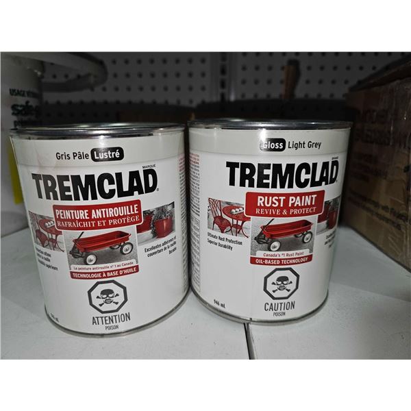 Tremclad Rust Paint, Gloss Light Grey 6x946ml