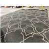 Image 1 : Surya Textiles Alfresco Grey & White Design Egyptian Area Rug 7'6"x10'9" 100% Olefin