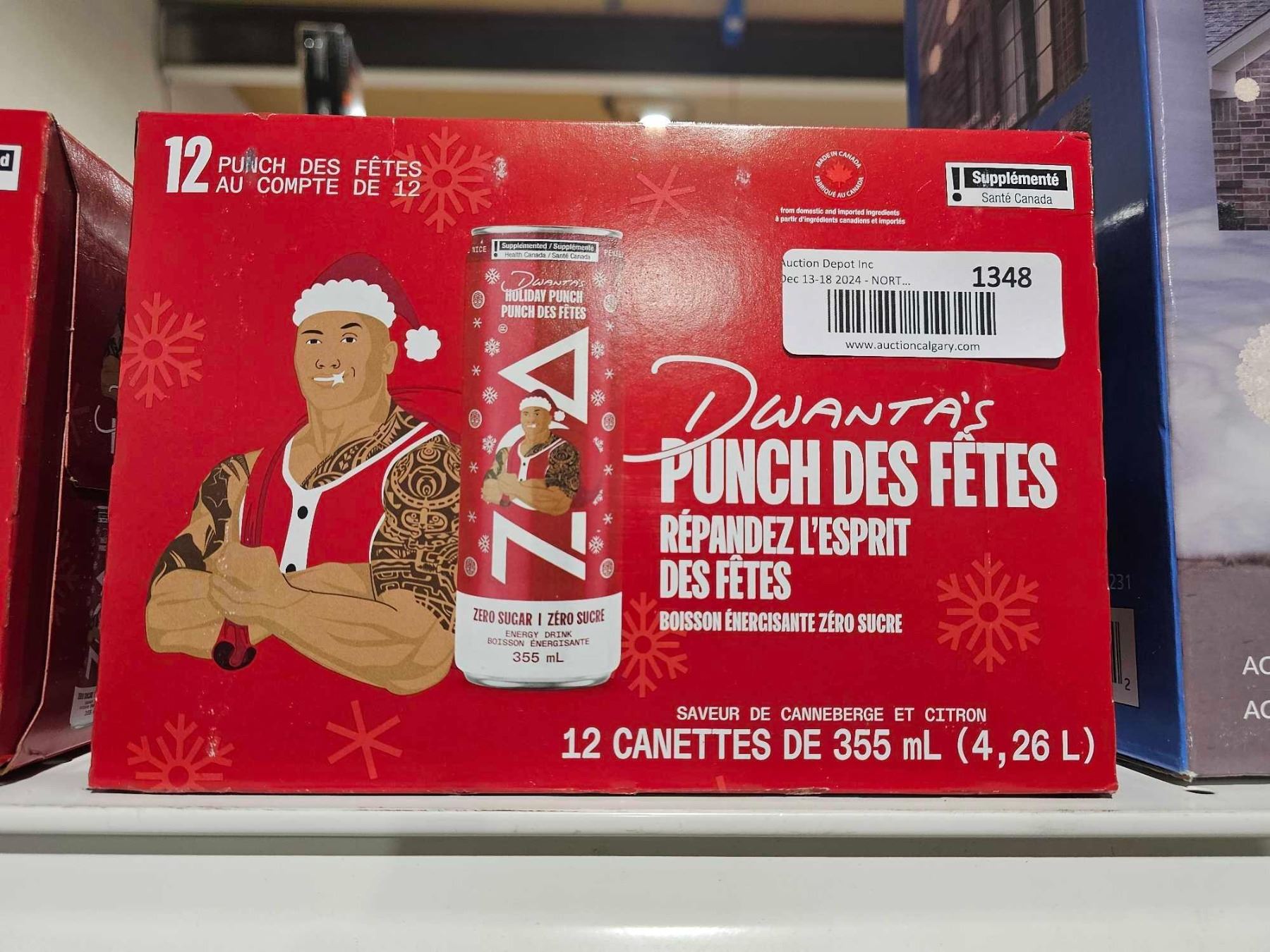 Dwanta ZOA Zero Sugar Energy Drinks, Dwanta's Holiday Punch - Sugar Free with ...