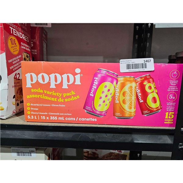 Poppi Soda Variety PAck 15x355ml