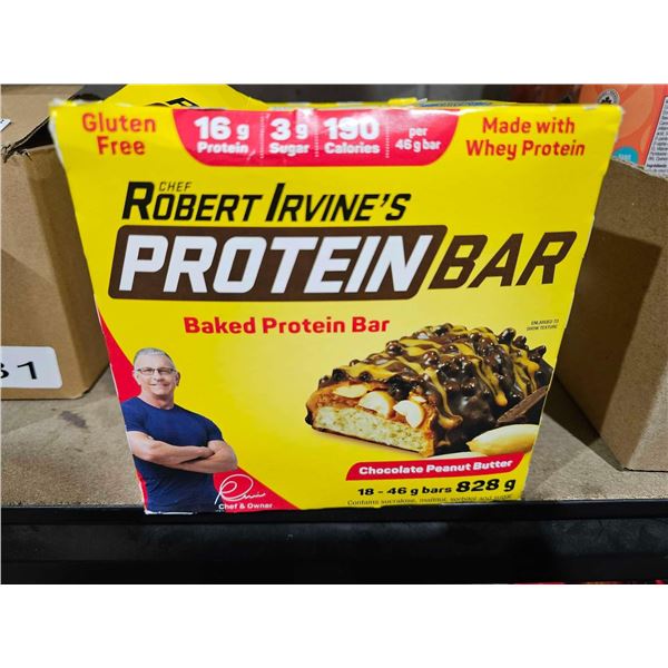 Robert Irwin's Gluten Free Protein Bars - Chocolate Peanut Butter 18x46g