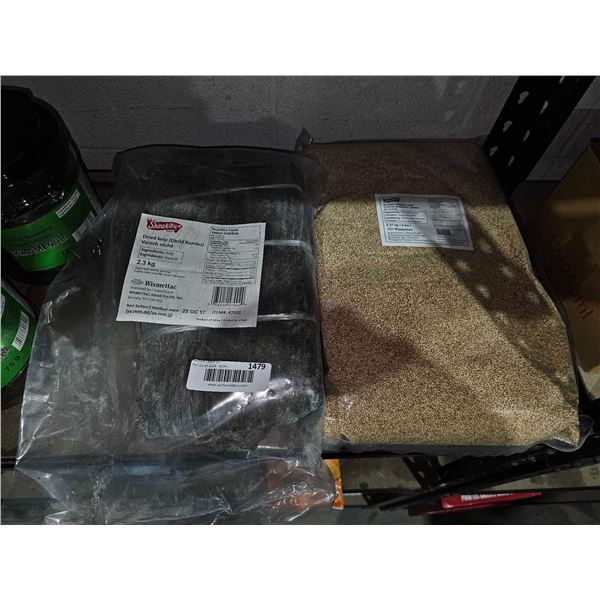 Lot of Roasted Sesame Seeds 2.27Kg & Dried Kelp 2.3Kg