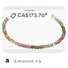 Image 2 : Silver Natural Rianbow Tourmaline 12Ct 16" Necklace, Suggested Retail Value $200