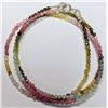 Image 3 : Silver Natural Rianbow Tourmaline 12Ct 16" Necklace, Suggested Retail Value $200