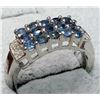 Image 1 : Silver 4G Sapphire 1Ct Ring, Suggested Retail Value $200