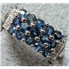 Image 4 : Silver 4G Sapphire 1Ct Ring, Suggested Retail Value $200