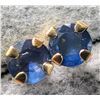 Image 2 : 10K Yellow Gold Blue Sapphire 0.4Ct Earrings, Made in Canada, Suggested Retail Value $240