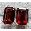 Image 2 : Silver Garnet 1.5Ct Earrings, Made in Canada, Suggested Retail Value $100