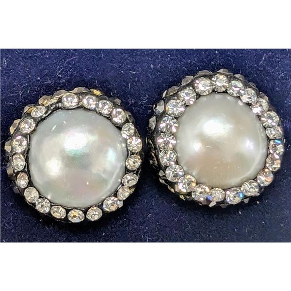 Silver Fresh Water Pearl Earrings, Made in Canada, Suggested Retail Value $80