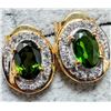 Image 1 : Silver Chorme Diopside 1.75Ct Earrings, Suggested Retail Value $160