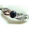 Image 2 : Silver 3.45G Sapphire 0.4Ct Ring (~Size 7), Suggested Retail Value $200