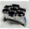 Image 3 : Silver 5.95G Sapphire 3.2Ct Ring (~Size 7.25) Suggested Retail Value $260