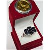 Image 4 : Silver 5.95G Sapphire 3.2Ct Ring (~Size 7.25) Suggested Retail Value $260