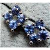 Image 2 : Silver Tanzanite 0.5Ct Earrings, Suggested Retail Value $100