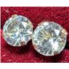 Image 2 : 14K White Gold White Sapphire 0.8Ct Earrings, Made in Canada, Suggested Retail Value $400