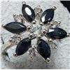 Image 3 : Silver 4.06G Sapphires Ring (~Size 7), Suggested Retail Value $240