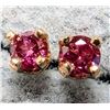 Image 2 : 14K Yellow Gold Lab Pink Diamond 0.05Ct Earrings, Suggested Retail Value $240