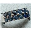 Image 1 : Silver 4.63G Sapphire 0.35Ct Ring (~Size 7.25), Suggested Retail Value $240