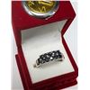 Image 4 : Silver 4.63G Sapphire 0.35Ct Ring (~Size 7.25), Suggested Retail Value $240
