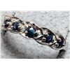 Image 2 : Silver Blue Sapphire 0.15Ct Ring, Suggested Retail Value $180