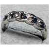 Image 3 : Silver Blue Sapphire 0.15Ct Ring, Suggested Retail Value $180