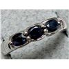Image 2 : Silver Sapphire 1Ct Ring (~Size 7.25), Suggested Retail Value $200