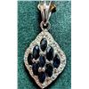 Image 1 : Silver Sapphire 0.9Ct Pendant, Suggested Retail Value $200