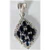Image 2 : Silver Sapphire 0.9Ct Pendant, Suggested Retail Value $200