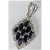 Image 3 : Silver Sapphire 0.9Ct Pendant, Suggested Retail Value $200