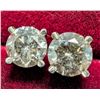Image 2 : 14K White Gold 1.12G Natural Diamond 1.22Ct Earrings, Made in Canada, Appraised Retail $3545