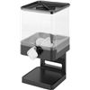 Image 1 : Compact Dry Food Dispenser, Single Control, Black/Chrome