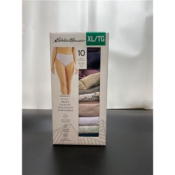 Eddie Bauer Women's HI-CUT Underwear 10-Pack    Size: XL/TG