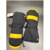 Image 1 : Saranac Black & Yellow Winter Gloves  Size: L/G