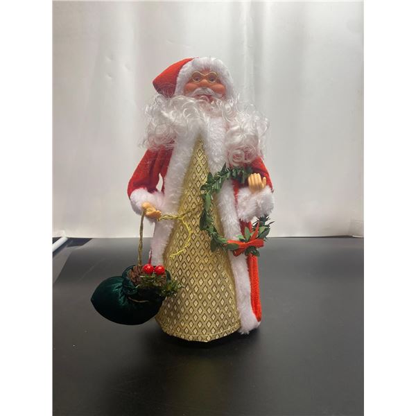 Santa Figurines Xmas Decorations Craftwork Santa Doll for Home Red