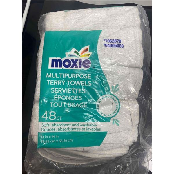 Moxie Multipurpose Terry Towels 48ct 14inx14in