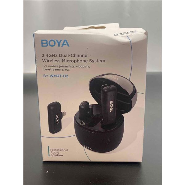 Boya 2.4GHz Dual-Channel Wireless Microphone System
