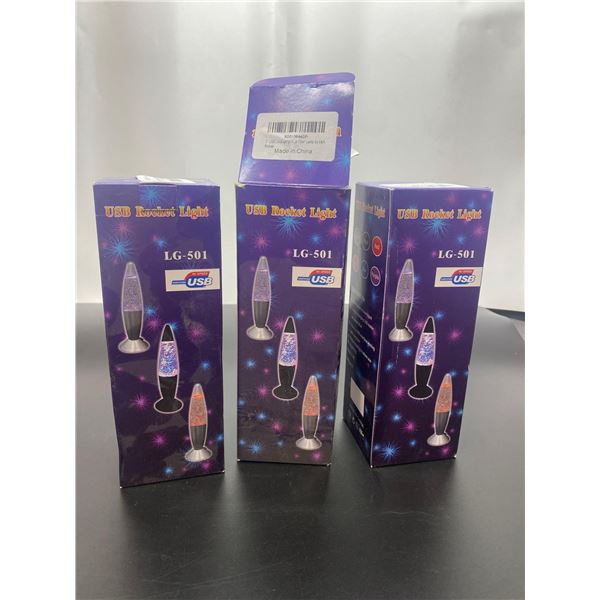 USB Rocket Light Lot of 3