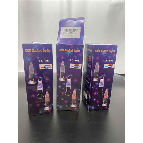 USB Rocket Light Lot of 3