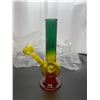 Image 1 : Glass Multi Color Bong With Downstem and Bowl Peace
