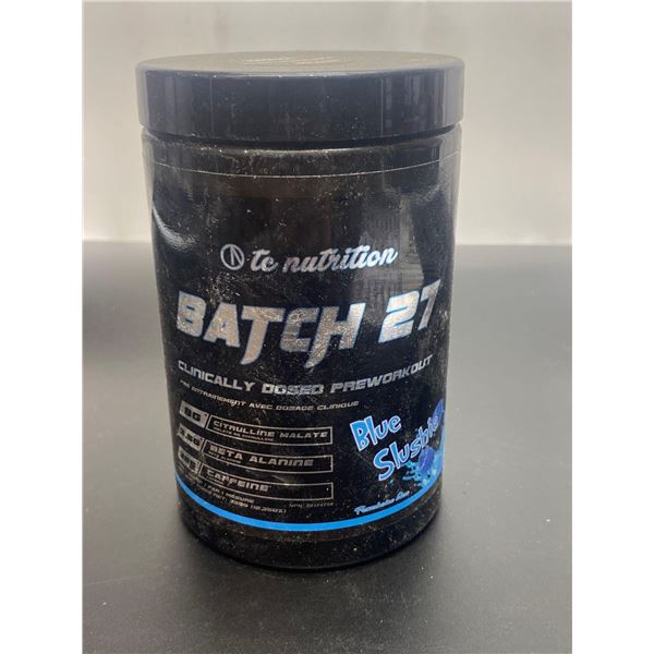 Batch 27 Clinically Dosed Preworkout Blue Slushie 350g