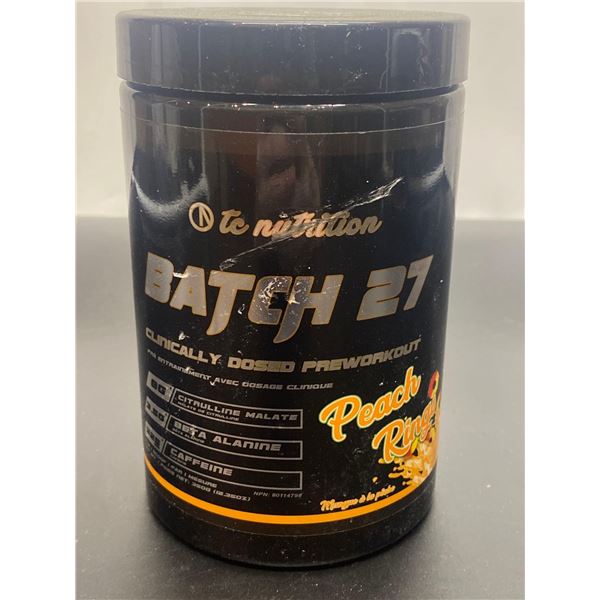 Batch 27 Clinically Dosed Preworkout Peach Rings 350g