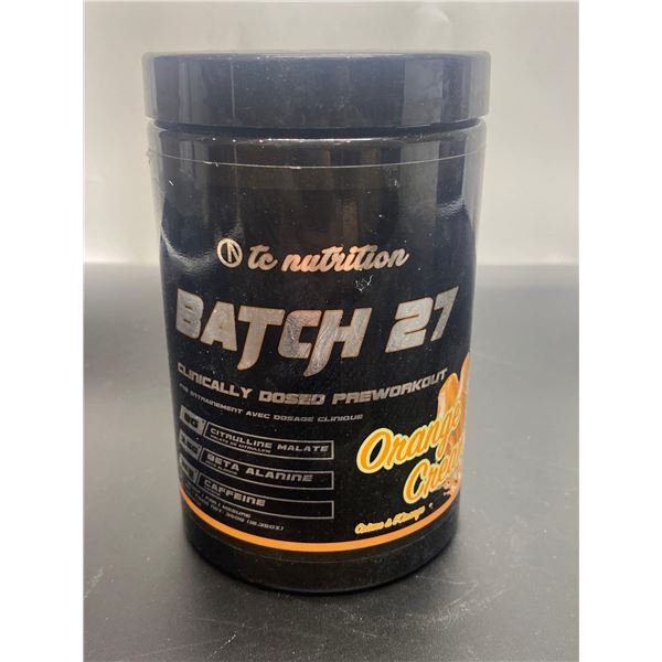 Batch 27 Clinically Dosed Preworkout Orange Cream 350g