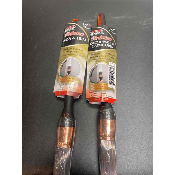 Bennet Perfection Slash & Trim Paint Brush  Lot of 2