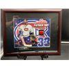 Image 1 : PATRICK ROY #33- COLLECTOR FRAMED PICTURE WITH MONTREAL FORUM SEAT PIECE, : issued by: GREATS OF THE