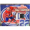 Image 2 : COLE CAUFIELD #22 - COLLECTOR FRAMED PICTURE WITH GAME USED STICK PIECE, : issued by: GREATS OF THE 