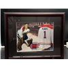 Image 1 : PLANTE #1- COLLECTOR FRAMED PICTURE WITH MONTREAL FORUM SEAT PIECE, : issued by: GREATS OF THE GAME,